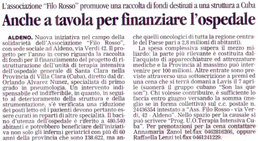 da "ALTO ADIGE" di venerd� 6 aprile 2001 pag. 32